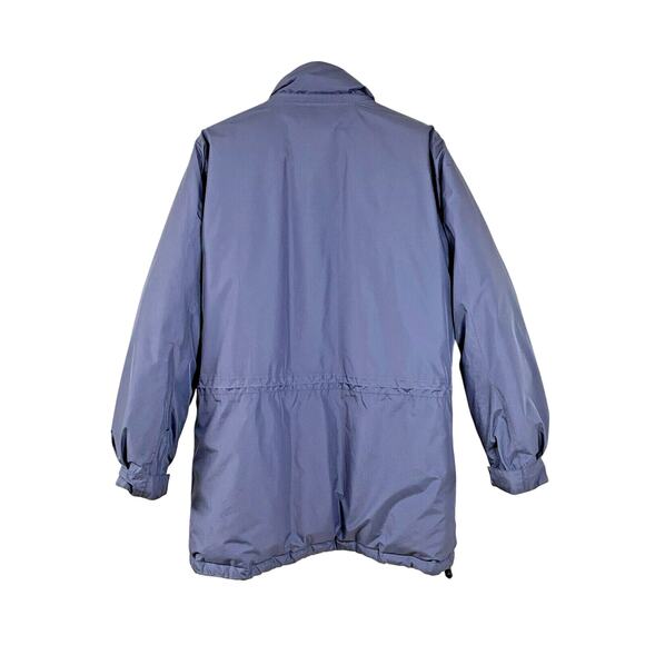 Eddie Bauer Weatheredge Goose Down Parka Coat Mens LARGE Blue Vintage 90s Jacket - Picture 2 of 7